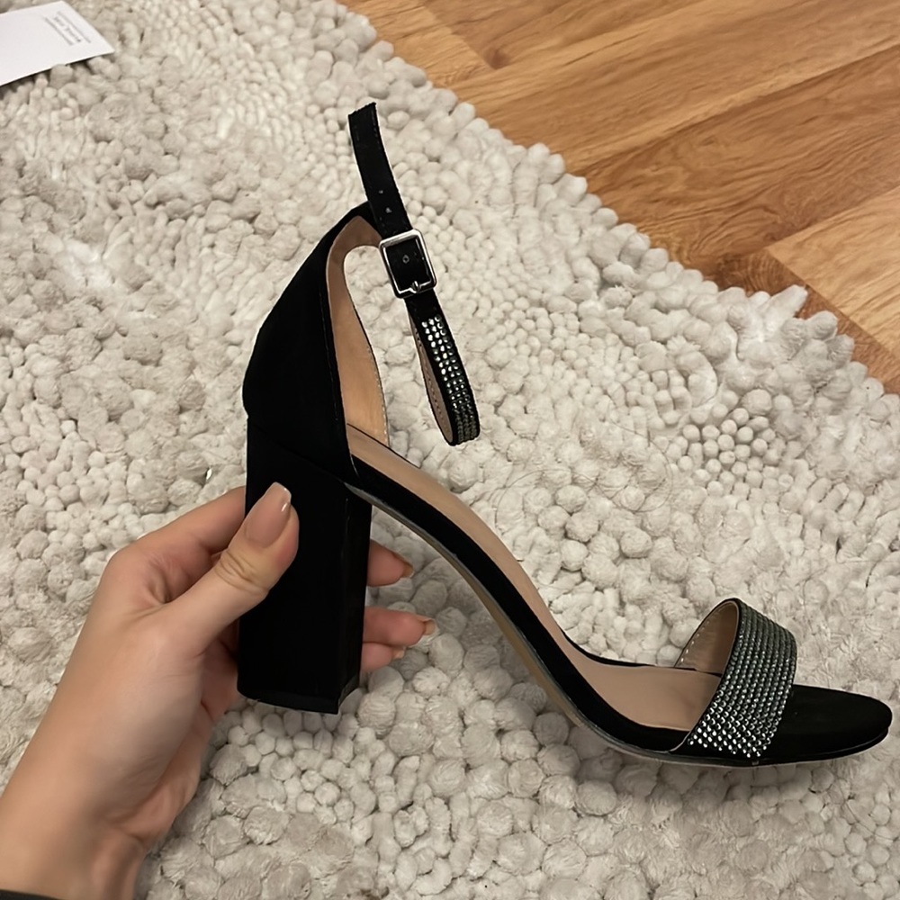 Madden Girl Sparkly Black Heels